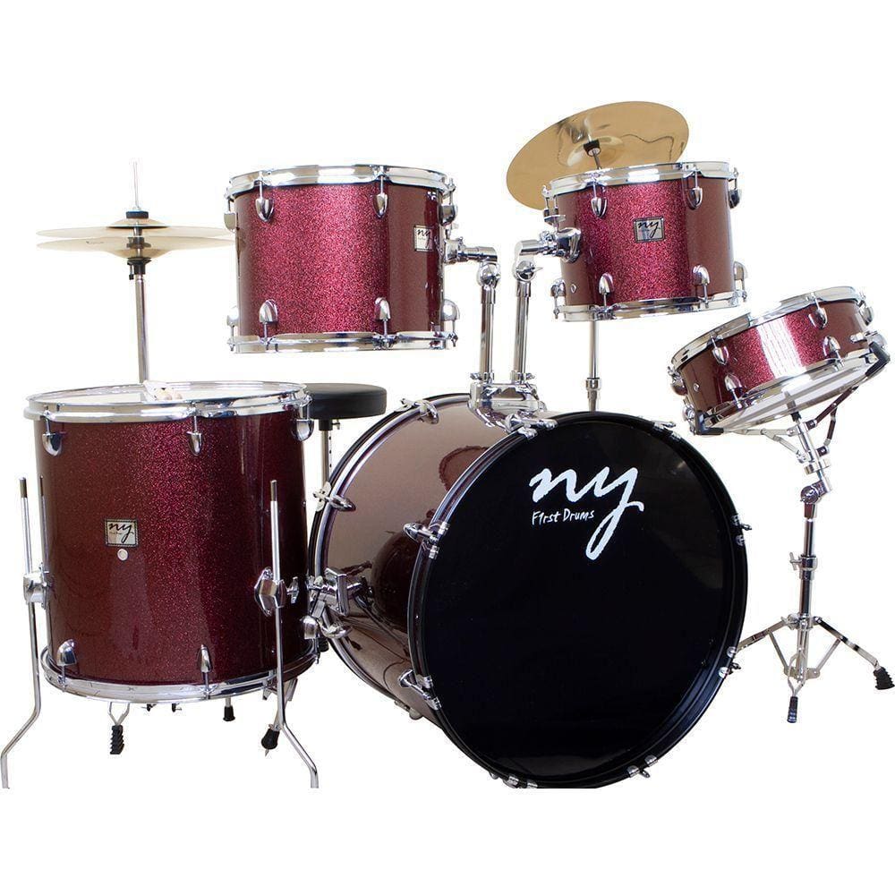 Bateria Acústica 2T Pr Sp Wine Sparkle Vinho Ny F1Rst