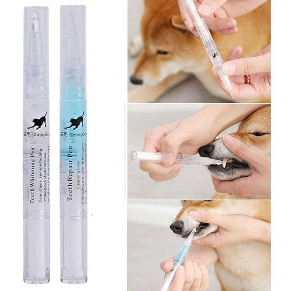 Kit Limpeza De Dentes Tártaro Para Animais De Estimação