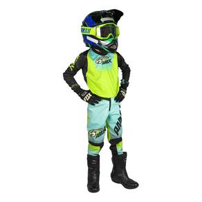 Conjunto Infantil Amx Classic Silver Camisa Calça Trilha Motocross