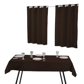 Kit Toalha Mesa 6 Cadeiras E Cortina Cozinha 2,00X1,40