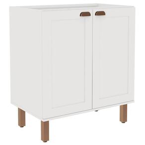 Balcão De Cozinha 2 Portas Branco Fosco 1529 - Genialflex