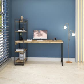 Mesa c/Estante Alta 150X64X147cm C/04 Prateleiras