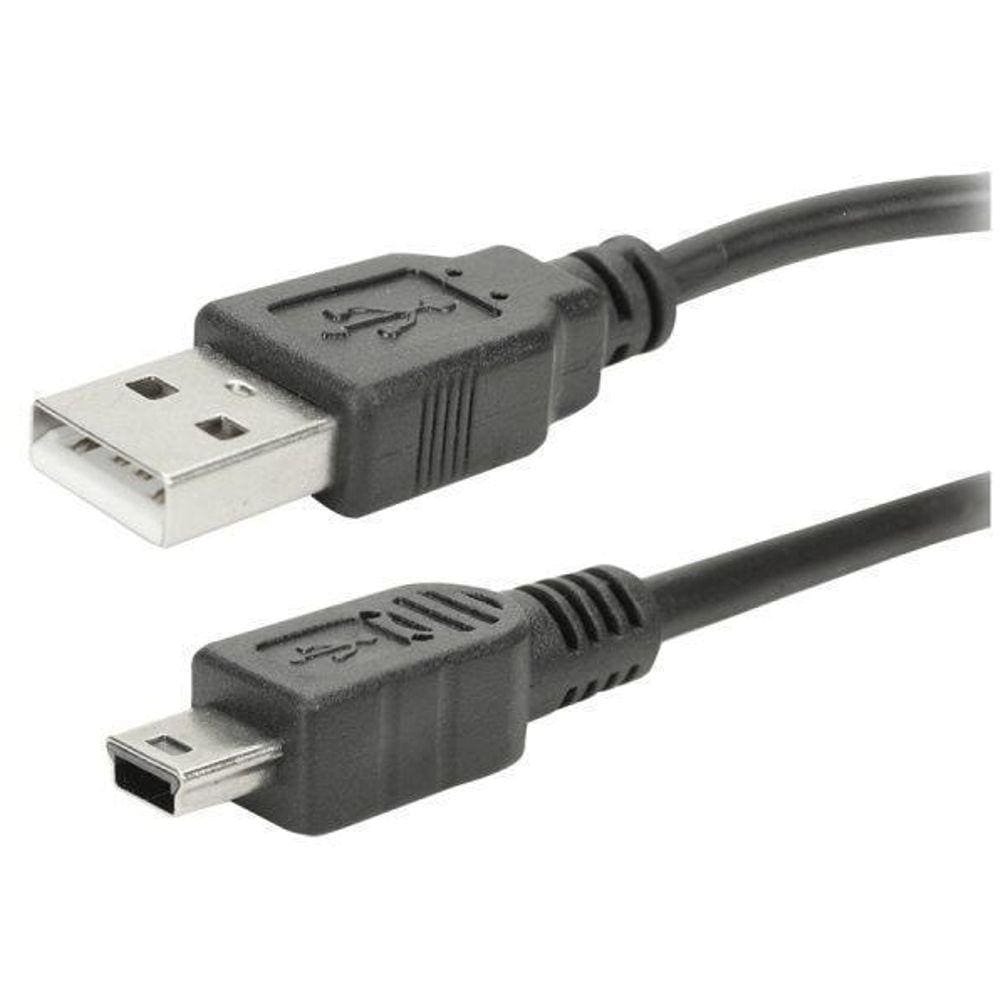 Cabo Usb 2.0 - Usb A Macho + Mini Usb V3  2.0 - 1.80M - Pret