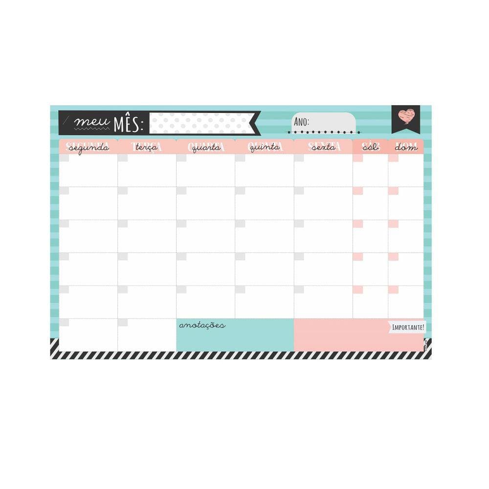 Ímã De Geladeira Porta Recados Anotações Planner Semanal