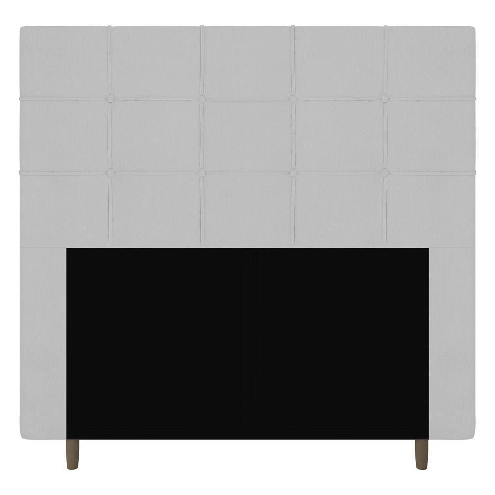 Cabeceira Cama Box Casal Leiria 140Cm Corano Branco - Abmaza