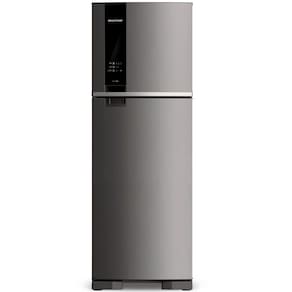 Geladeira Brastemp Frost Free Duplex 375 litros cor Inox com Espaço Adapt - BRM45JK