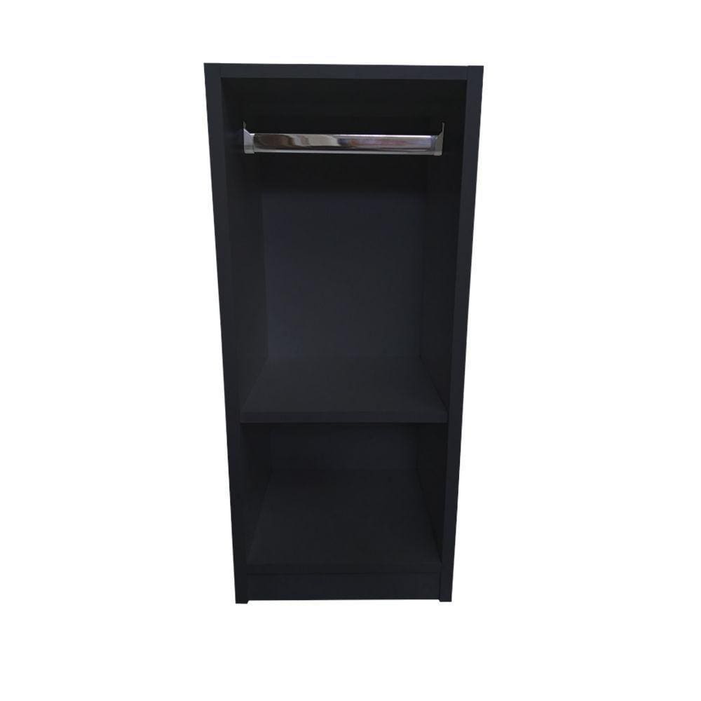 Armário Bonecas Infantil Preto Em Mdf