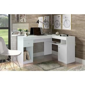 Mesa Para Computador Nilo - Branco Branco