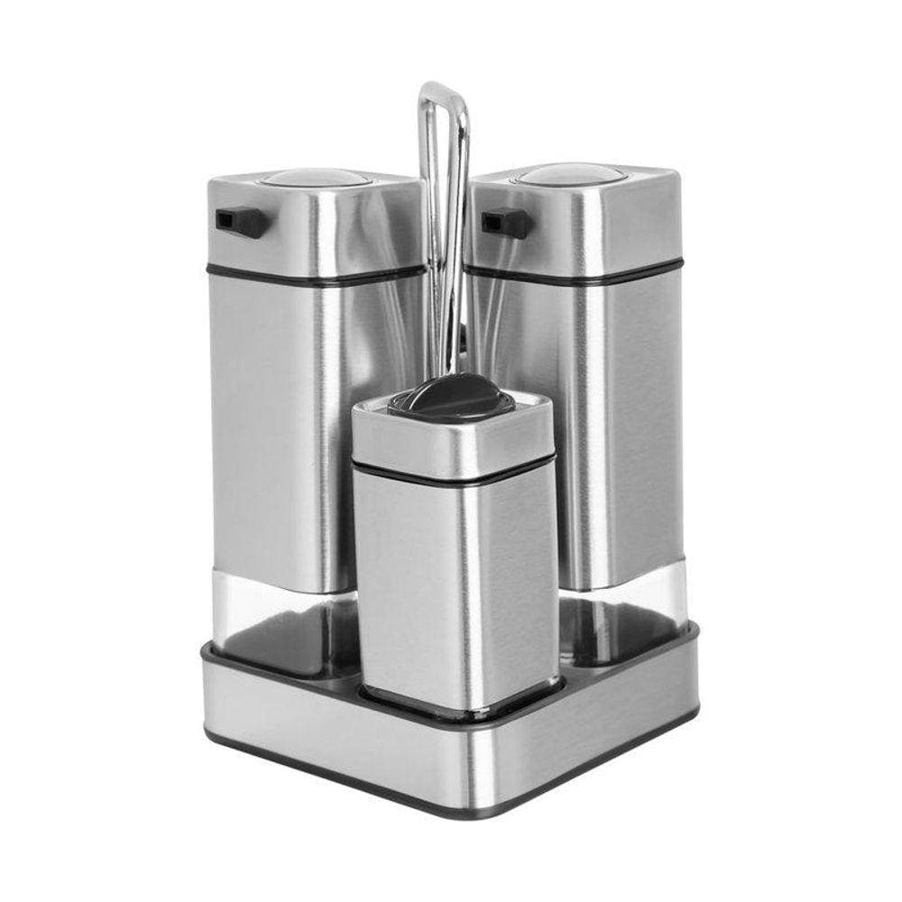 Jogo Galheteiro Aurora Spice Mix 3 Peças 220 ml Home Style