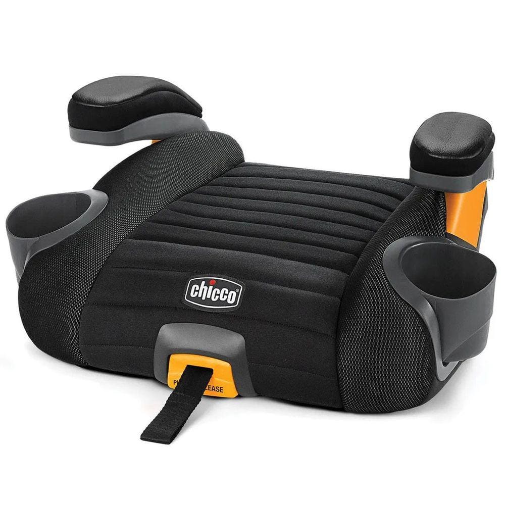 Assento De Elevação Infantil para Carro Isofix Booster Auto Chicco GoFit Plus Preto 15 A 36kg Grupos II e III Com Apoio de Braço e Porta Copos