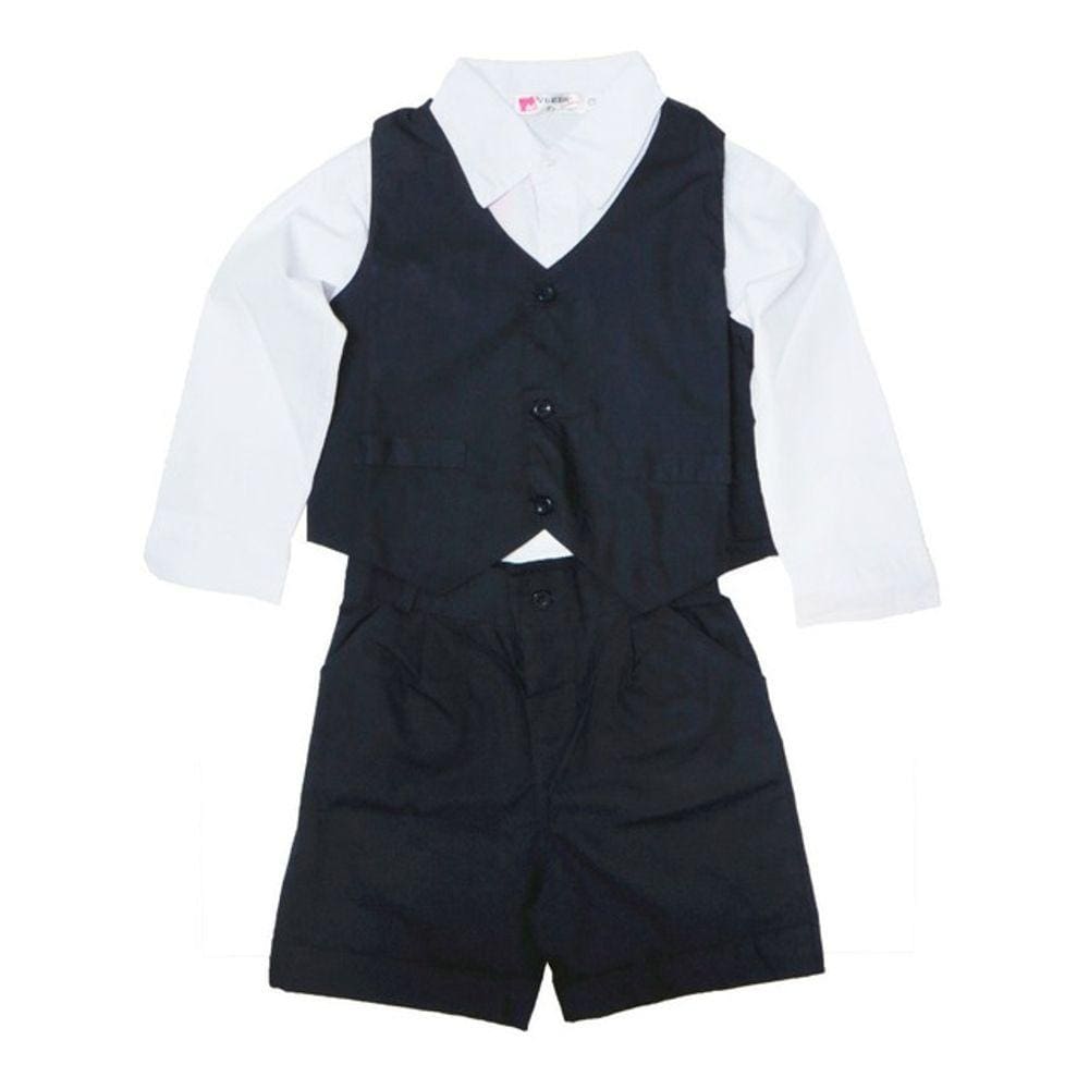 Conjunto Infantil Camisa Social Colete Calça Menino Casamento