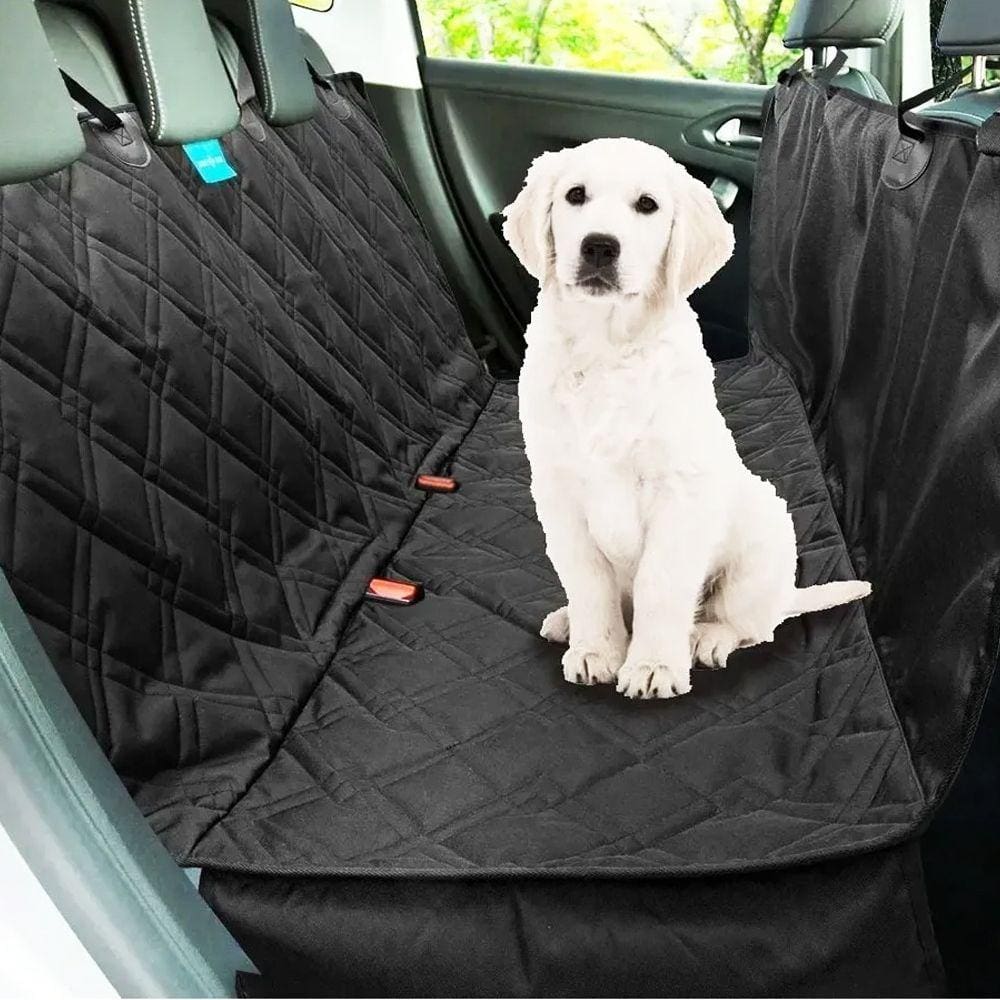 Capa Pet Protetora de Banco Traseiro Impermeavel Preto Cachorros Gatos Duke & Dixie