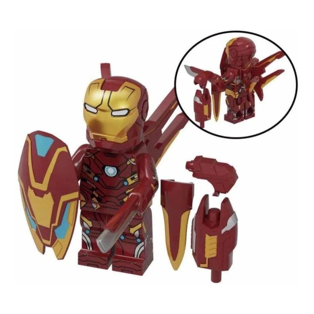 Homem De Ferro Mark 46 Limitada Boneco Blocos De Montar