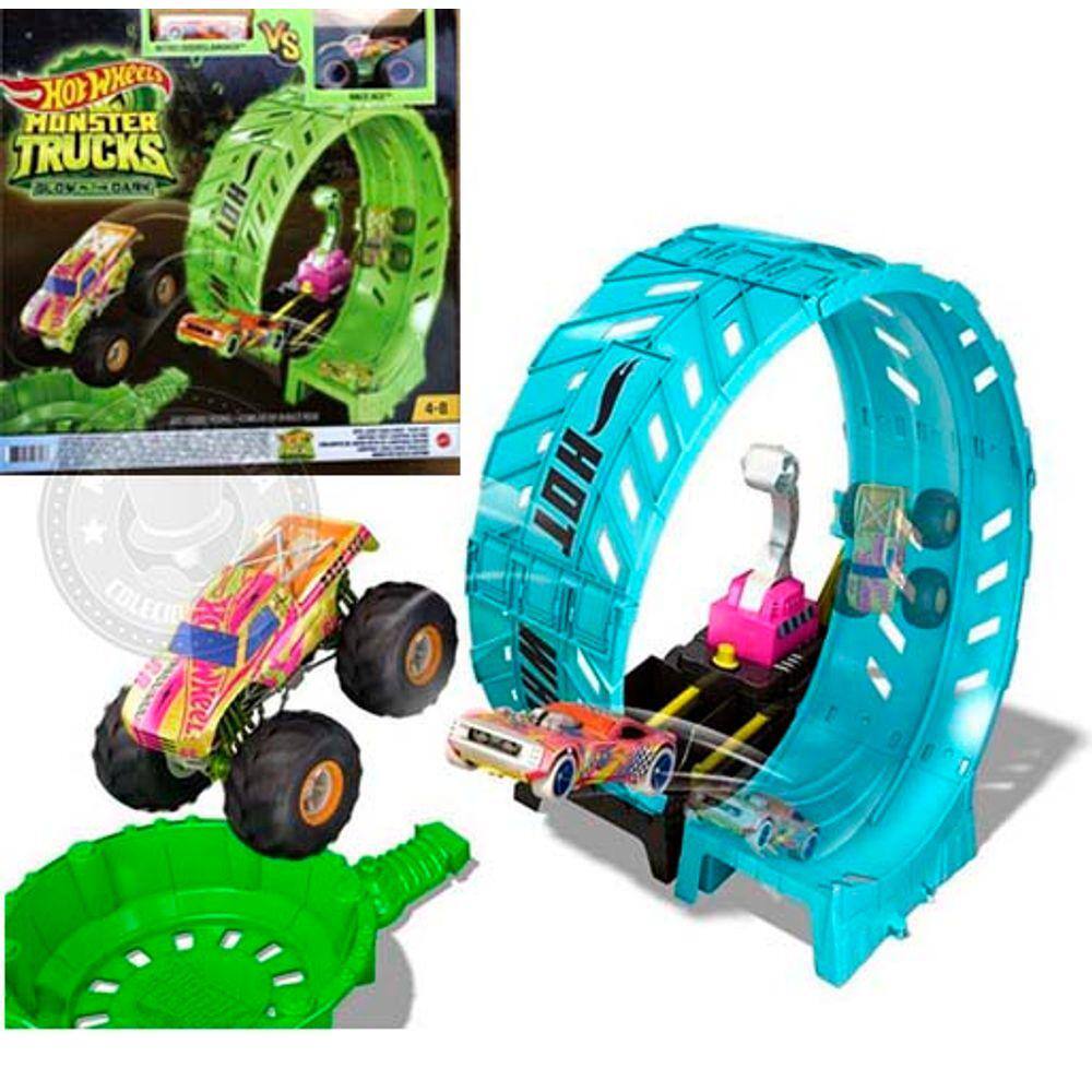 Hot Wheels Pista Monster Trucks Desafio Do Giro - Mattel