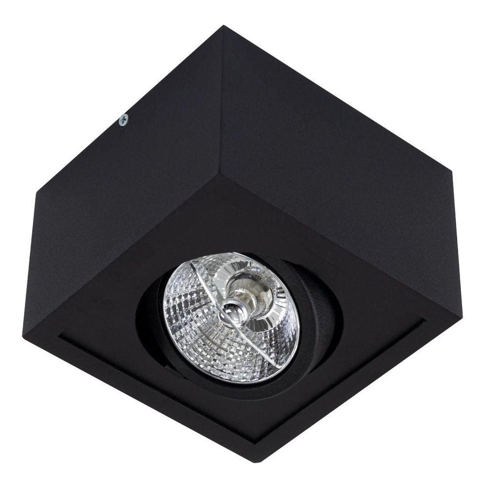 Plafon Spot Sobrepor Box Preto P/ AR70 Orluce ST2761