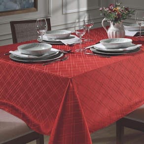 Toalha de Mesa Jacquard Requinte II Liso Quadrada 1,40m x 1,40m - Dohler