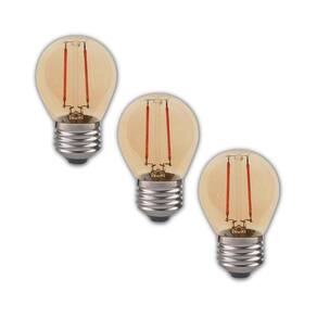Kit 3 Lâmpada Led Casa Retro G45 Bolinha 2W Ambar 2200K E27 Avant