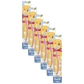 Kit 6 Escovas Dentais Infantil Oral B - Stages 4-24 meses