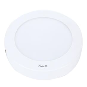 Kit 4 Painel LED Plafon Sobrepor 18W Redondo Branco Neutro