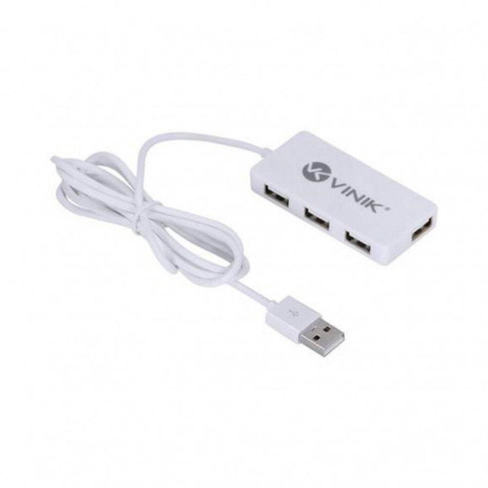 Hub 4 Portas Usb 2.0 Huv-20b Vinik Branco Branco Bivolt