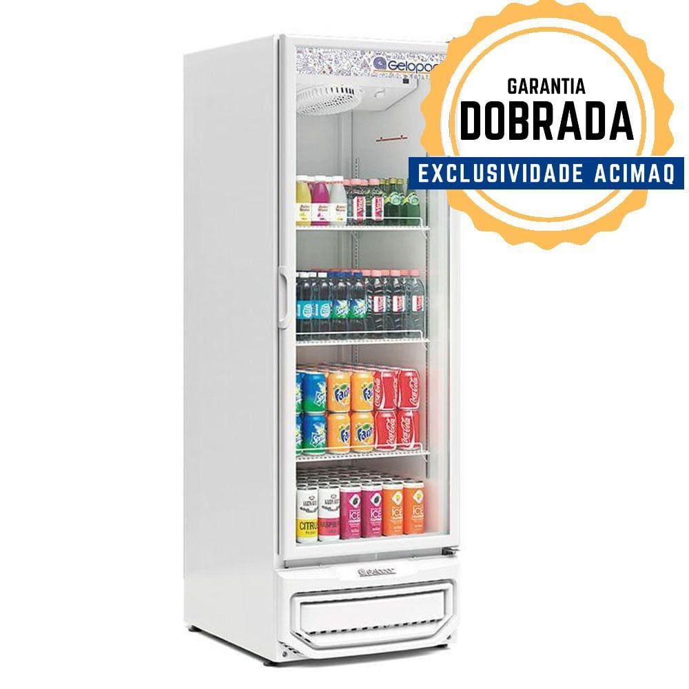 Refrigerador Vertical Grv-57p Branco 578 Litros Porta De Vidro 220V - Gelopar