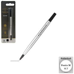 Carga Rollerball Parker Quink Ponta Média Preta
