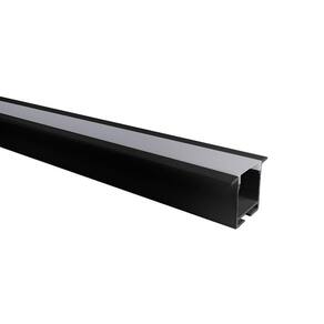 Perfil de Embutir para Fita Led Blumenau Line 36mm com 1 metro Preto