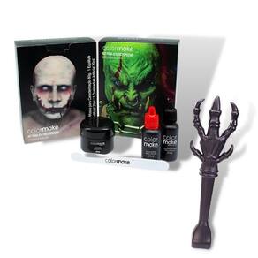 Kit Maquiagem Artística Terror Feridas com Garra Halloween Bruxas