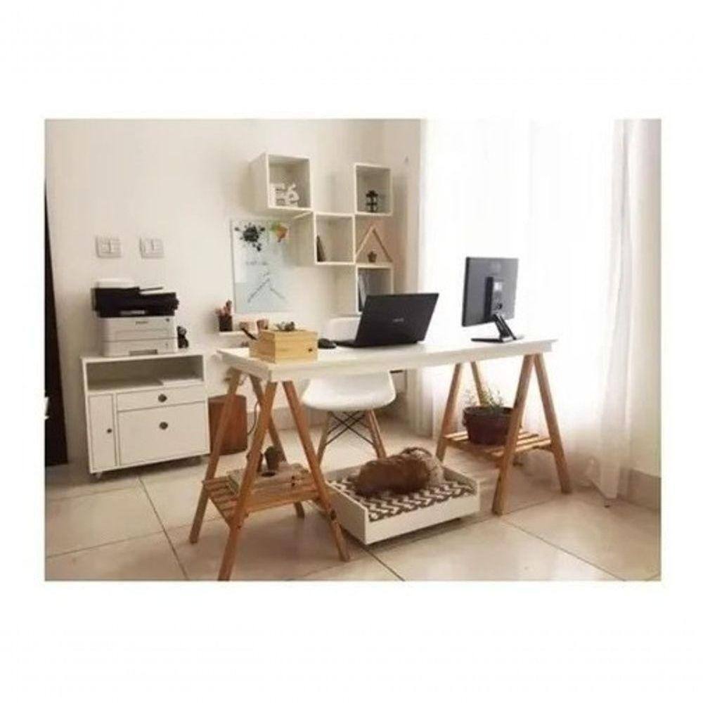 Base De Apoio Par De Cavalete Madeira 80cm