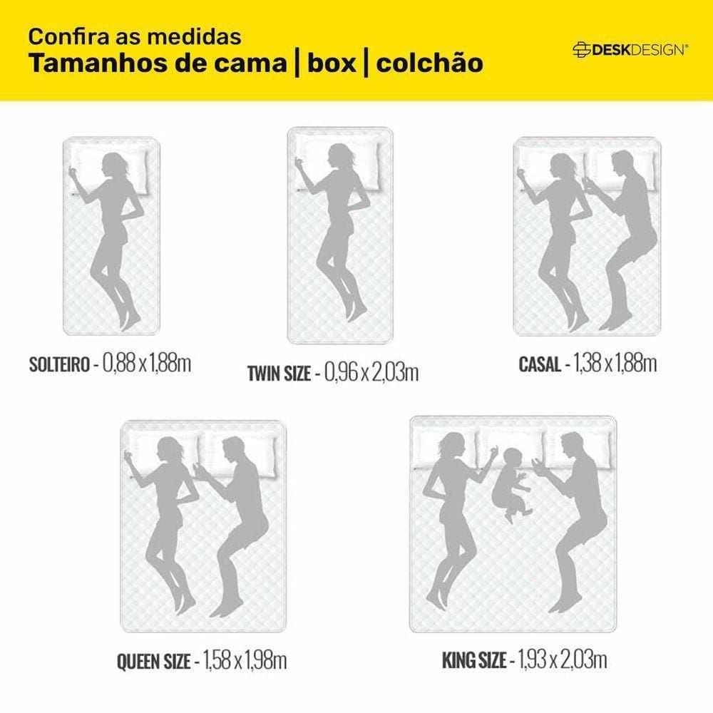 Cabeceira Cama Box Solteiro Cairo 90cm Suede Marrom