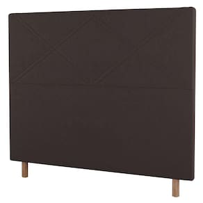 Cabeceira Cama Box Solteiro Cairo 90cm Marrom - Abmaza