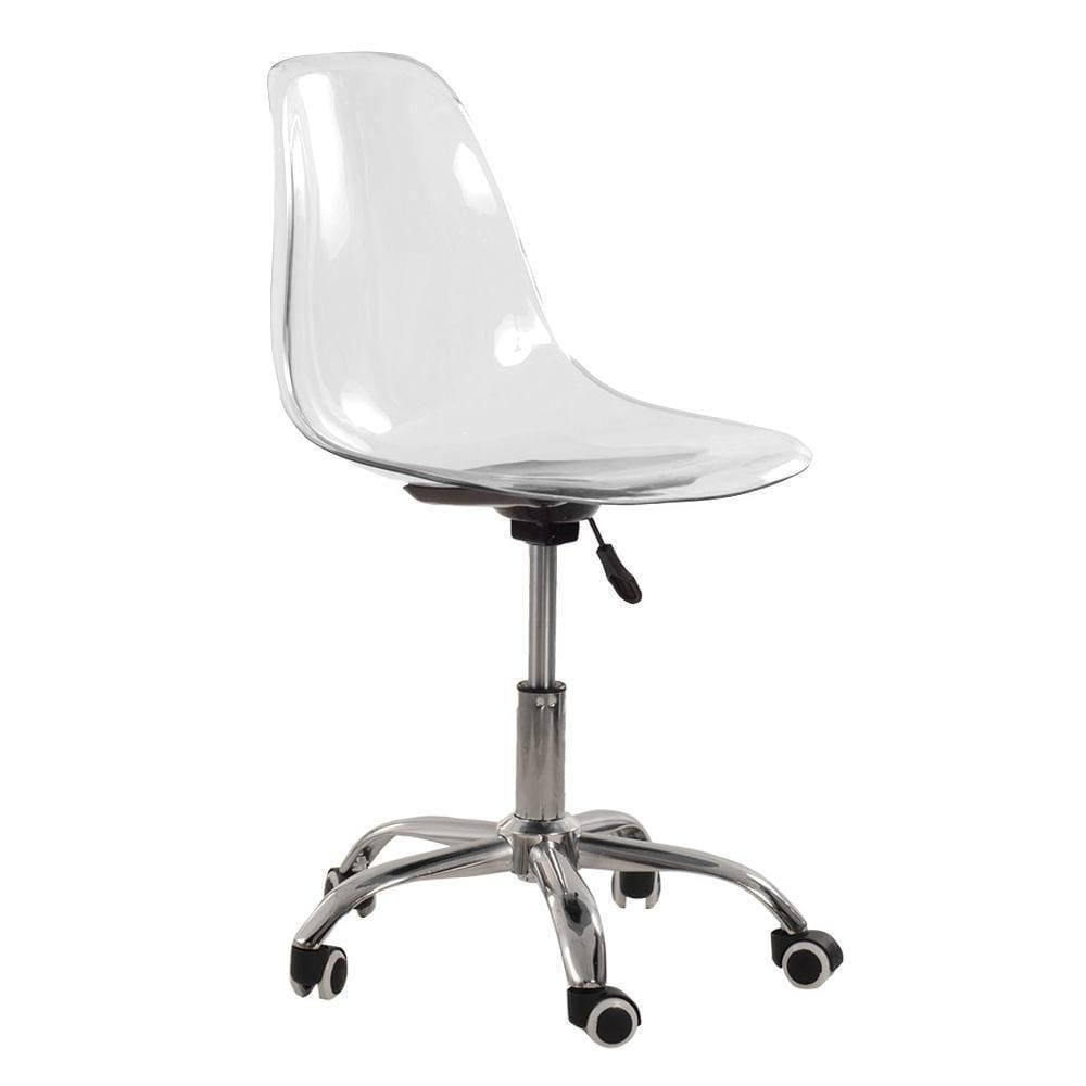 Cadeira Com Rodízios Eames Office Incolor