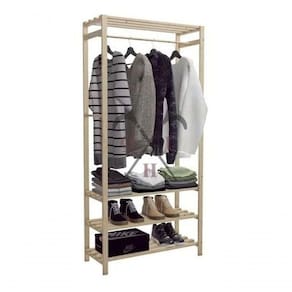 Organizador De Roupas E Calçados Cabideiro Arara Pinus