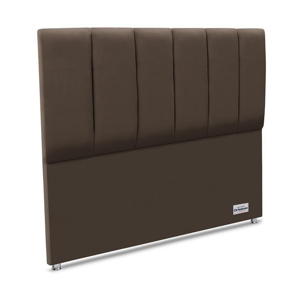 Cabeceira South Veluto Marrom Casal 11x140x125 Camurça