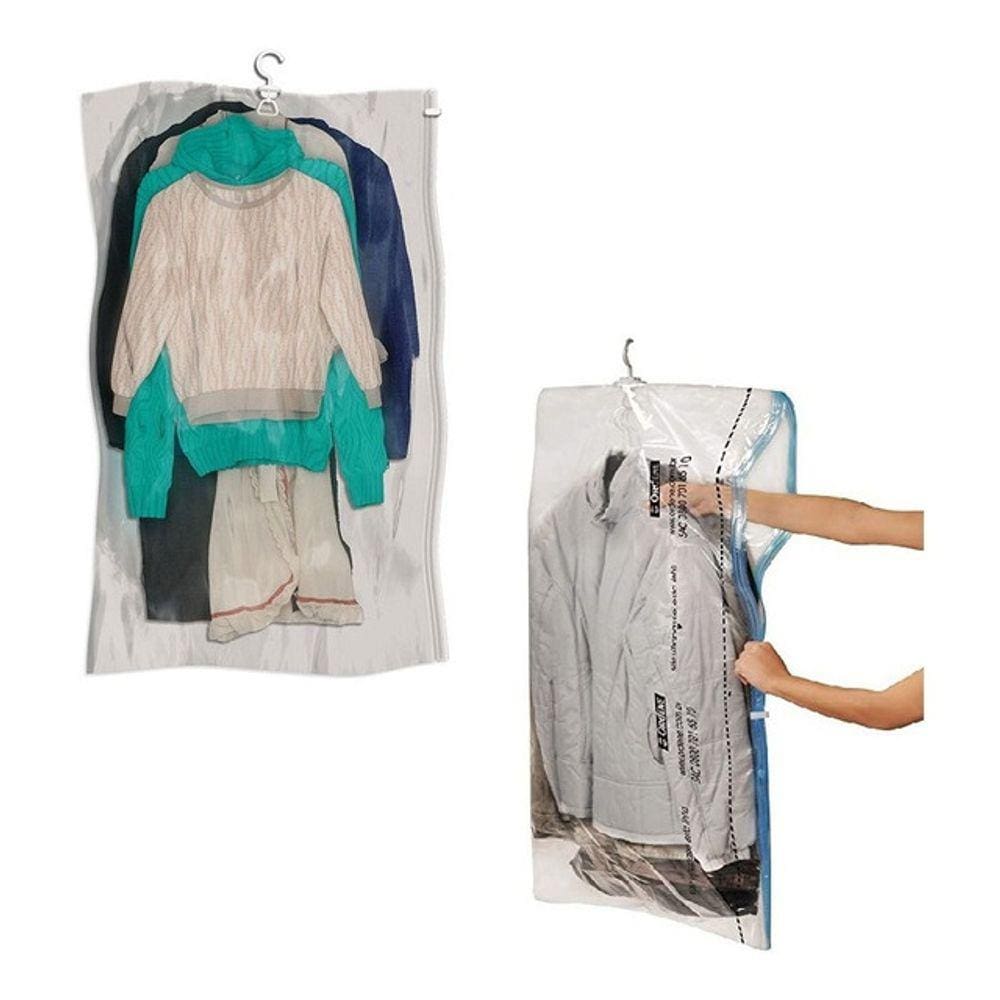 Saco Vacuo Organizador Cabide Protetor Roupa 67x90 M
