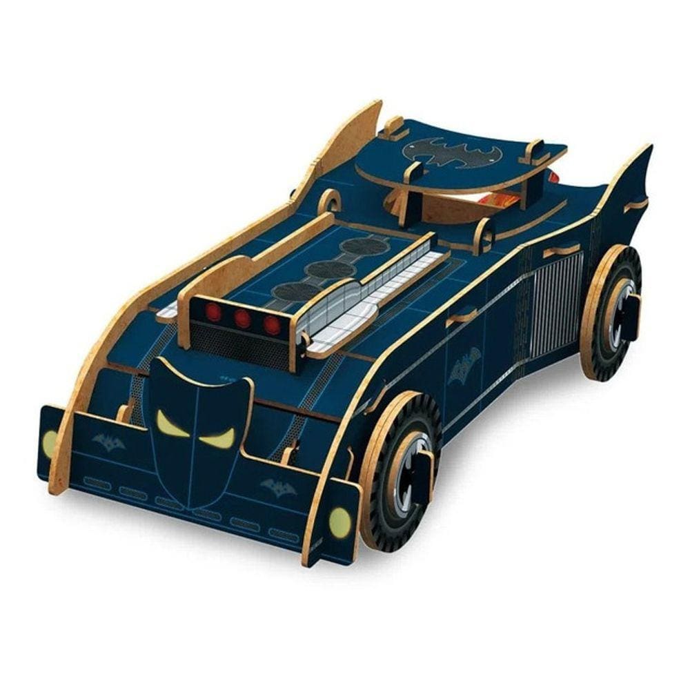 Batmóvel Quebra-cabeça 3d Quebra Cabeça Educativo Batman +3