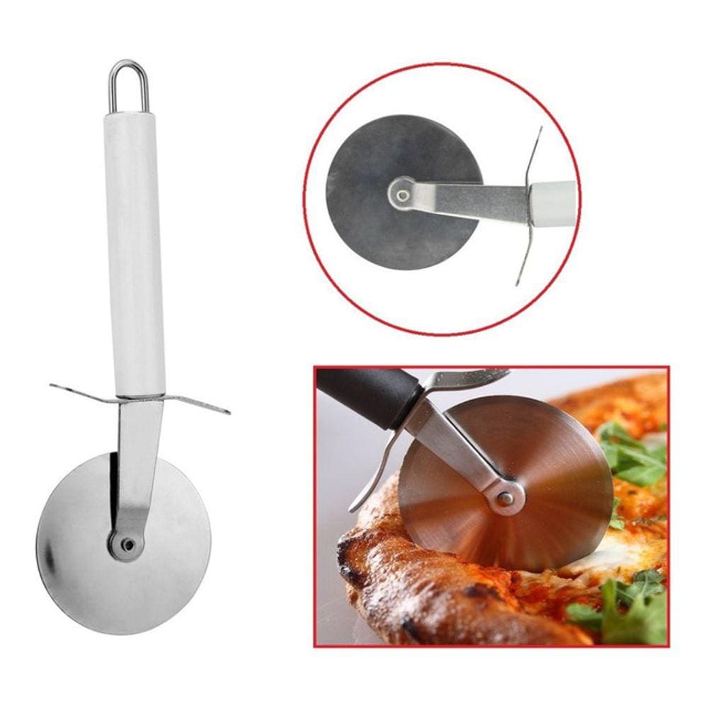 Cortador De Pizza Em Inox Profissional Cortador