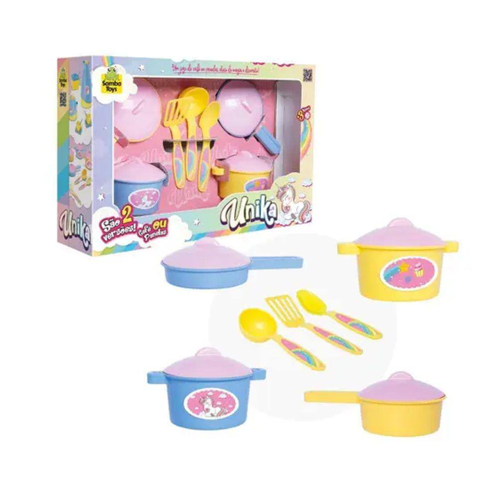 Kit Cozinha Infantil - Sweet Fantasy - Jogo de Panelinhas e