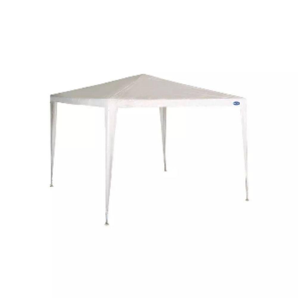 Gazebo 3Mx3m Ráfia Branco Mor