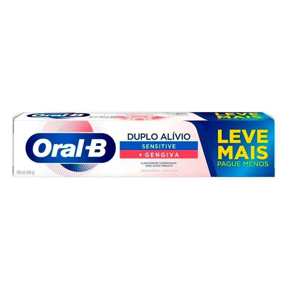 Creme Dental Oral-B Duplo Alívio 140g