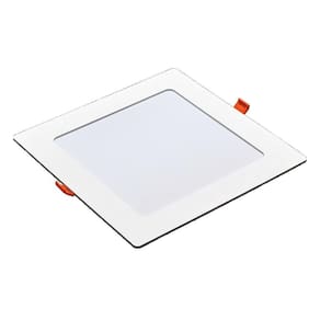 Painel Pop LED Plafon De Embutir Em Poliestireno Super Leve 18W Quadrado 22cm Luz Branca 6500K Bivolt Avant