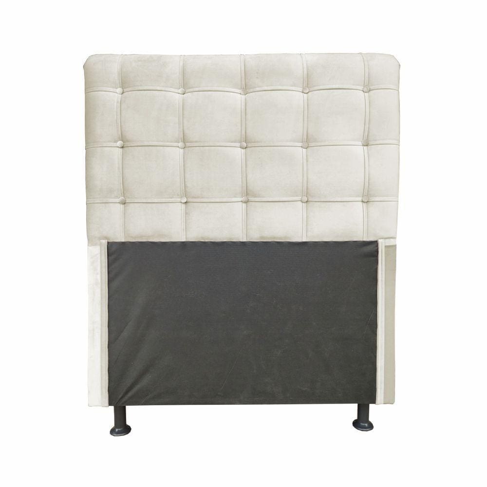 Cabeceira Dama 1,00 Cm Cama Box Solteiro Suede Bege