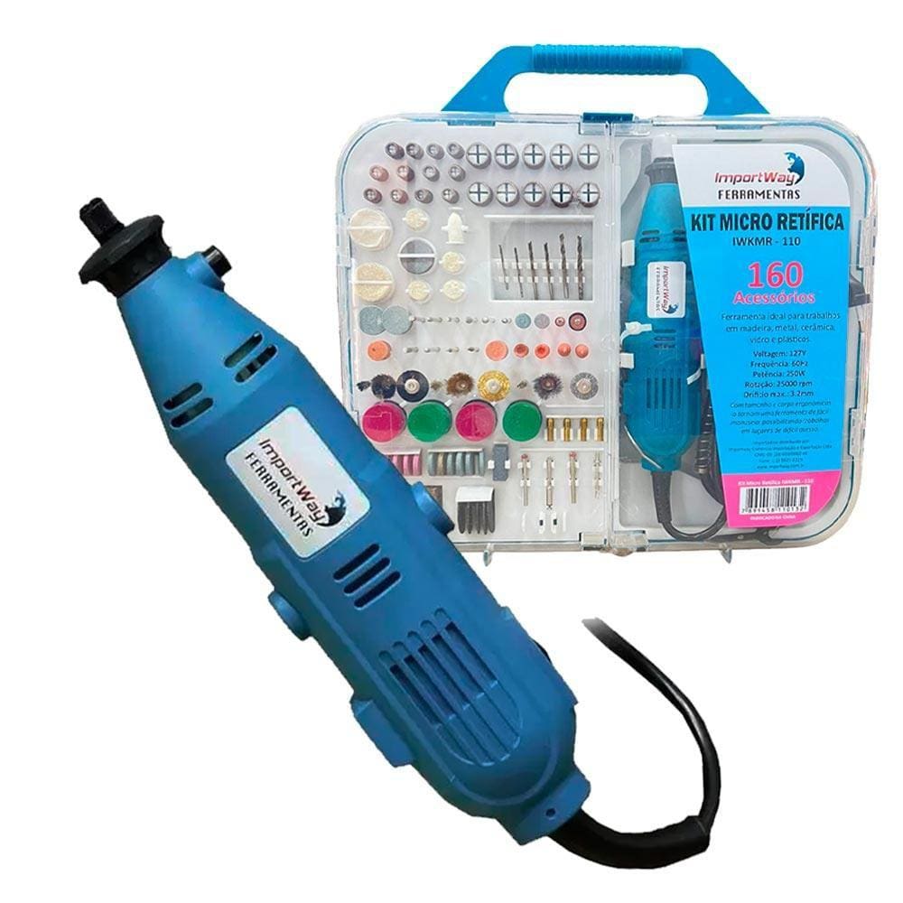 Retifica Micro com Kit 160 Pc IWKMR IMPORTWAY
