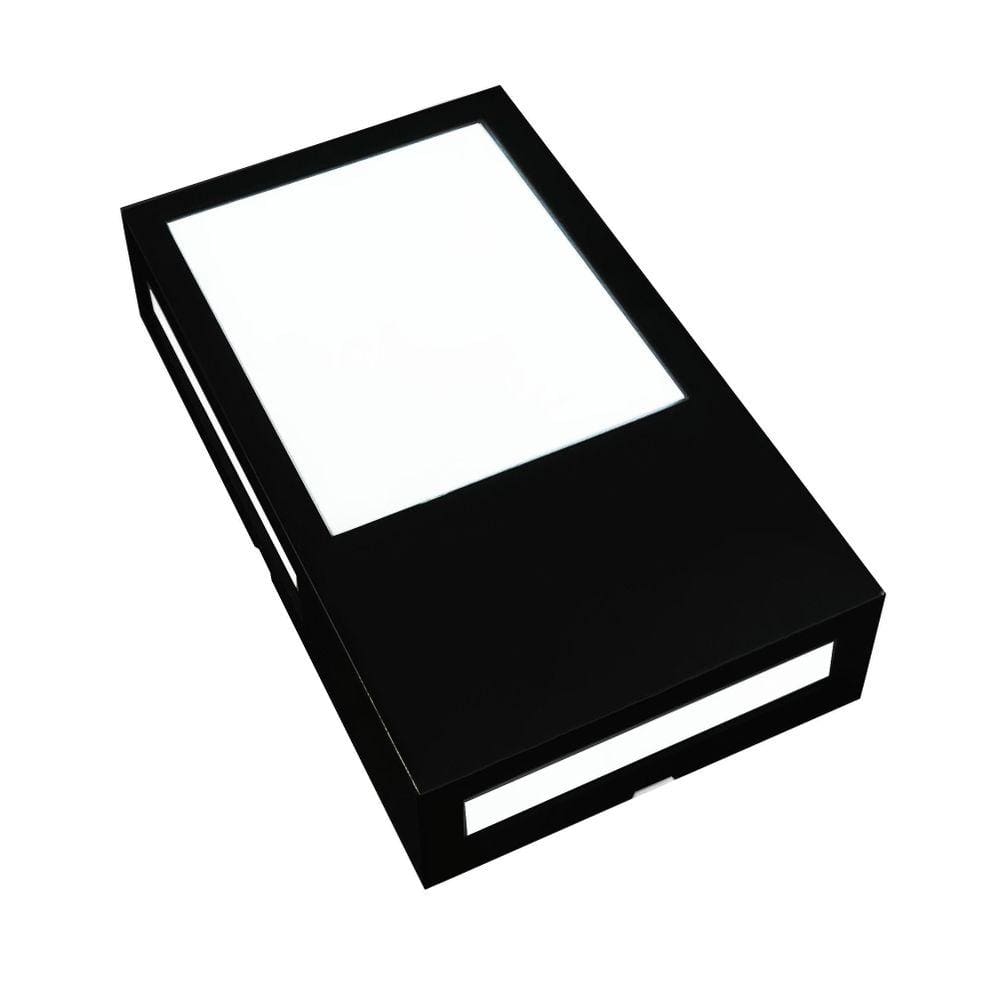 Arandela Led Cube Preto Fosco 6500K 12W Branco Frio Avant