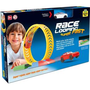 Pista Hot Wheels Looping Carrinho Action Multi Loop Race-Off