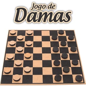 Jogo Dama E Trilha Tabuleiro Plástico Dutati Raciocínio