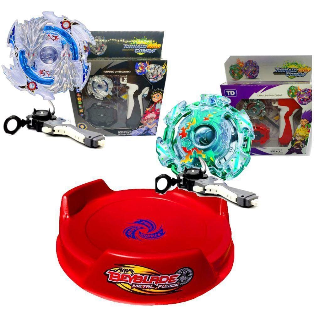Beyblade Combo Luinor X Kerbeus + Lançadores