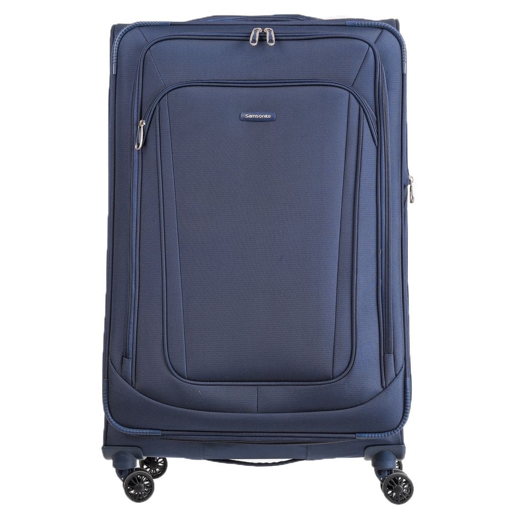 Mala de Viagem Grande em Poliester Samsonite Kick Air Cadeado Tsa e Rodas Duplas 360 Azul