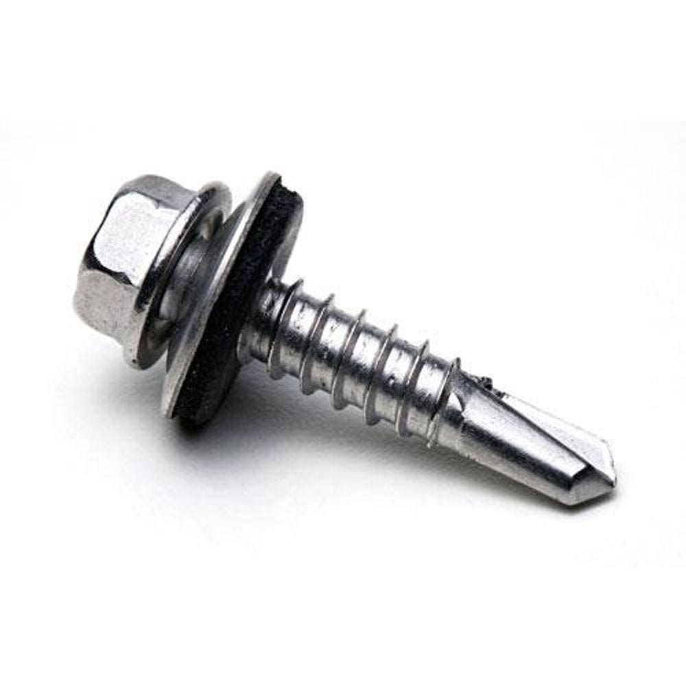 Parafuso Auto Brocante 14X7/8 Cabeça 3/8 Costura Com 500 Peças Titanium 04724