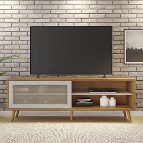 Rack para TV até 60 Polegadas 1 Porta NT 1175 Notável Móveis Freijo Trend / Off White